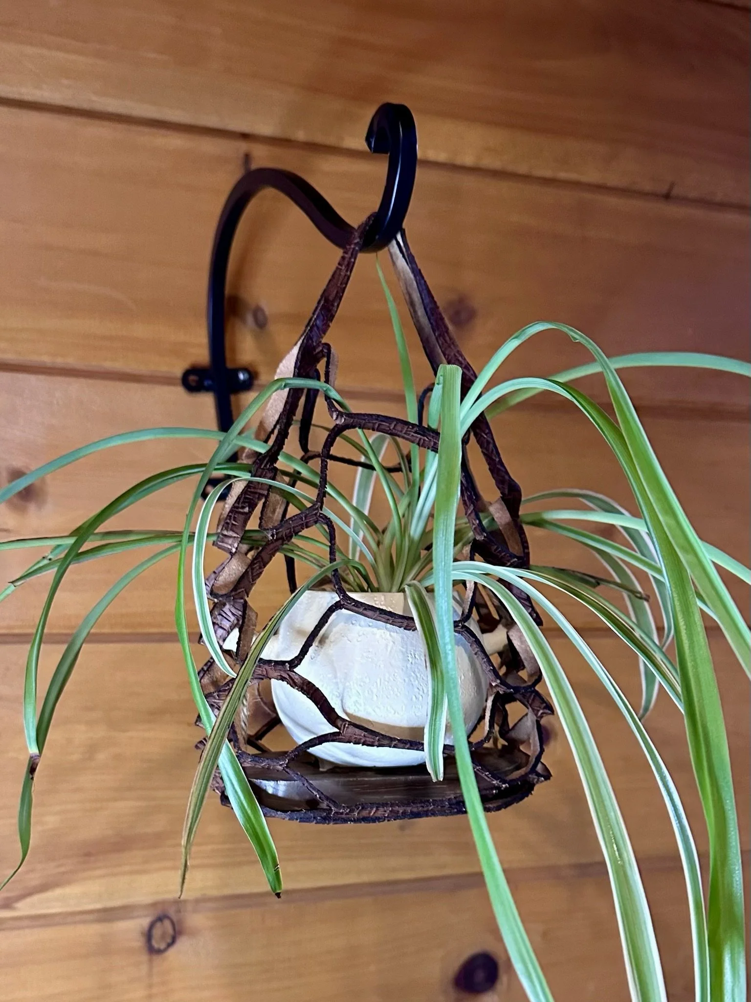 Small Leather Net Bag