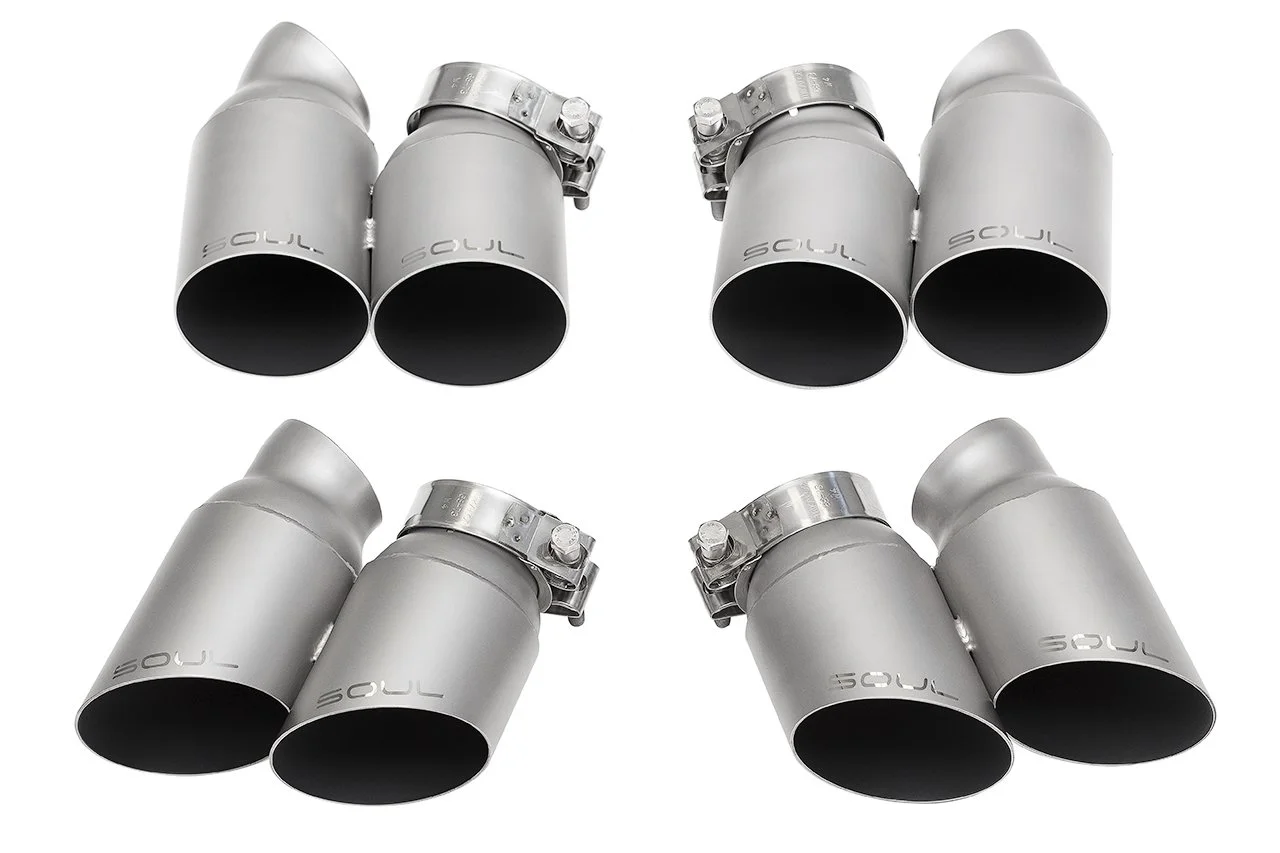 Porsche 991.1 / 991.2 Turbo / Turbo S SOUL Bolt-On Exhaust Tips