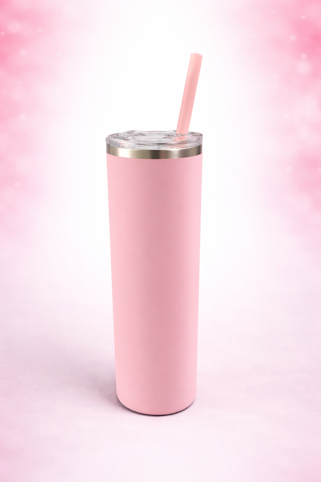 20oz Stainless Steel Double-Insulated Pink Tumbler