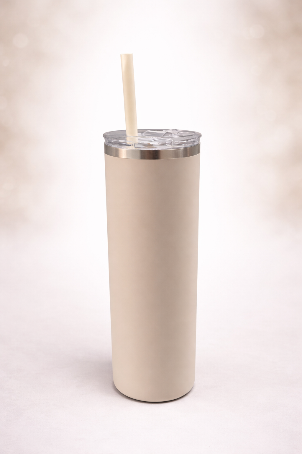 20oz Stainless Steel Double-Insulated Beige Tumbler