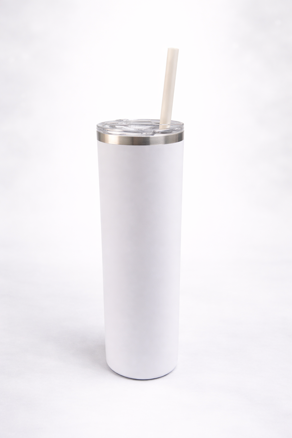 20oz Stainless Steel Double-Insulated White Tumbler