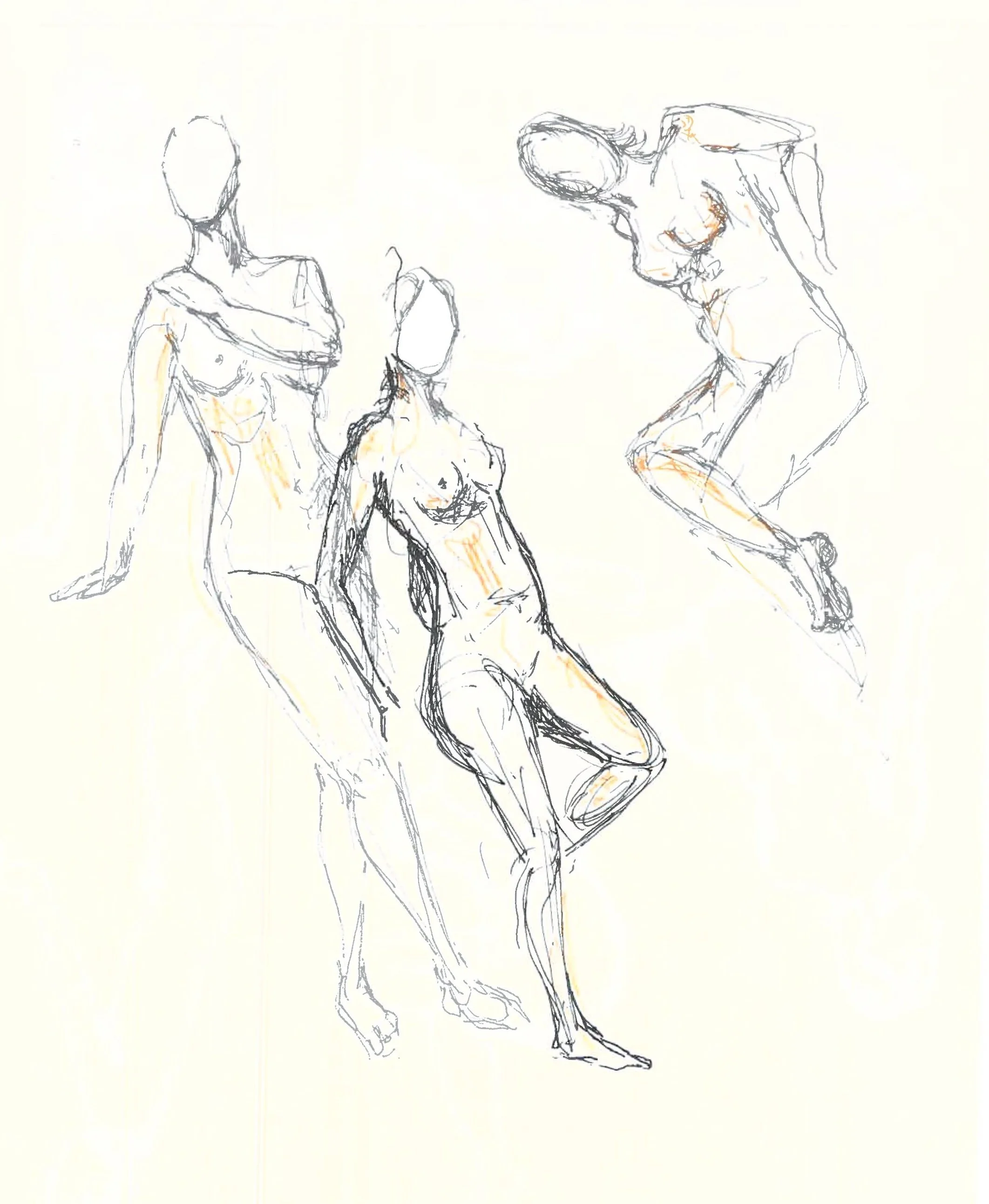 Standing pose 1/seated pose 3