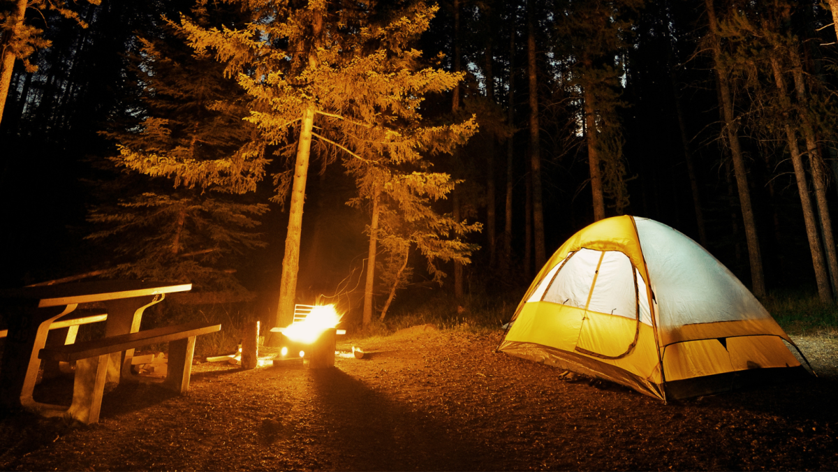 Tent camping sites