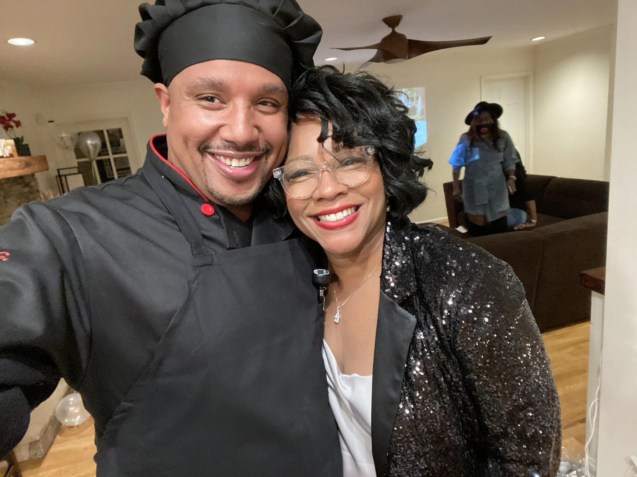 Client is pleased on her 50th birthday celebration