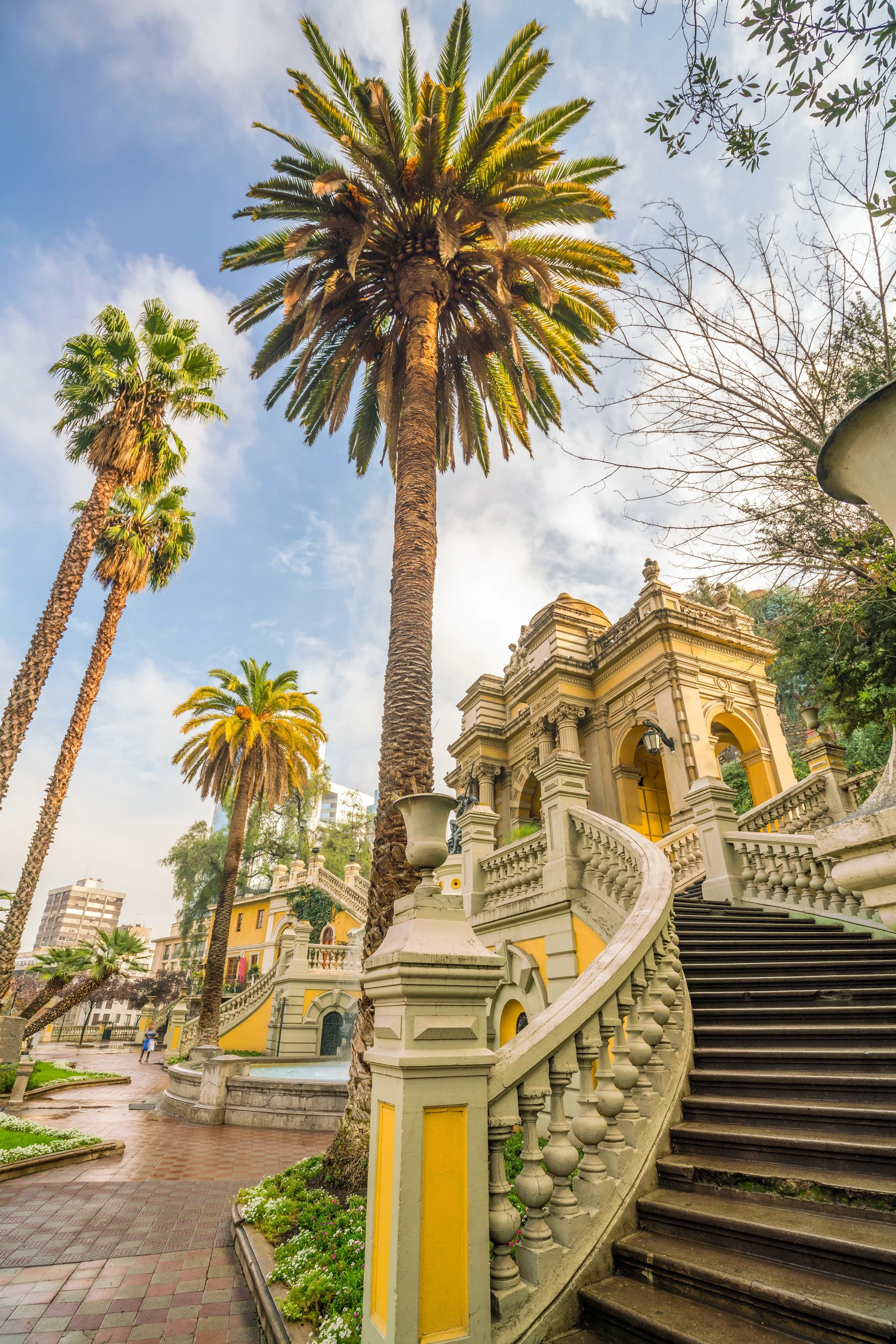A historic building in Santaigo, Chile, a stop during a Chilean Wine Uncovered wine country tour.