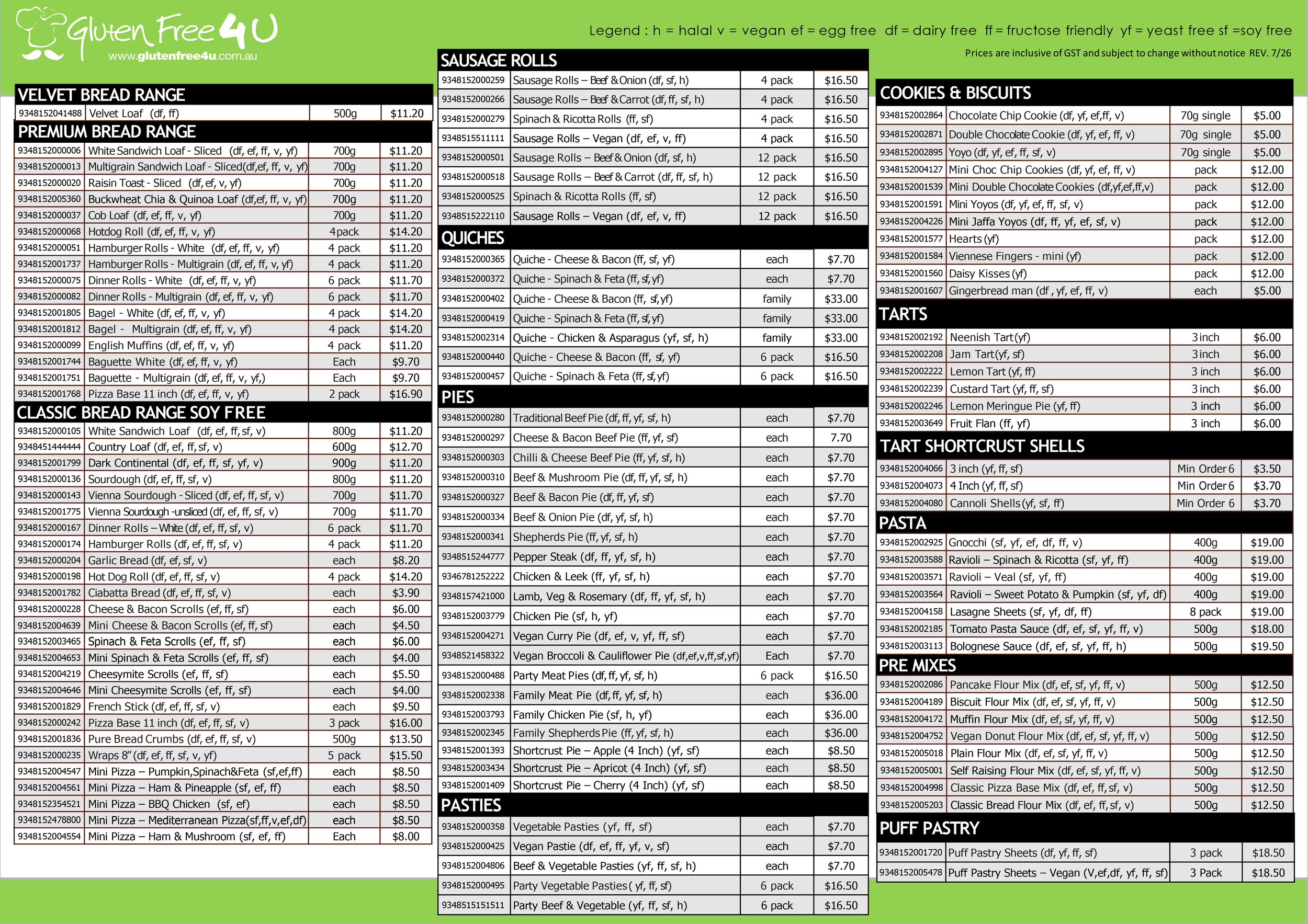 GLUTEN FREE 4 U retail price list June 2026-1.png