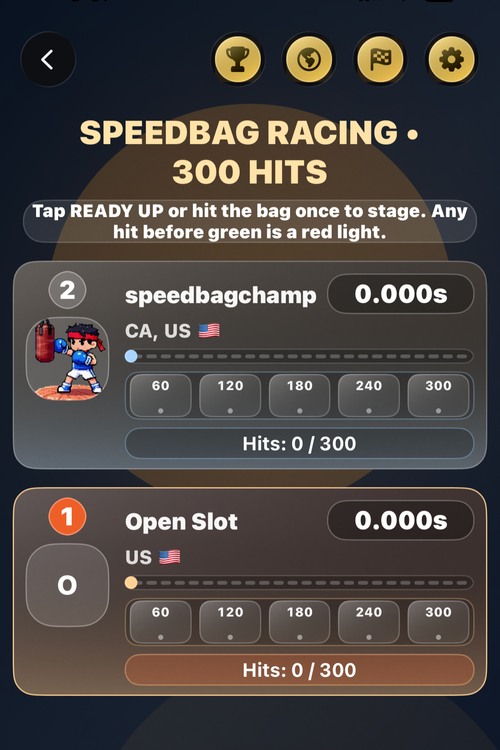 Racing screen