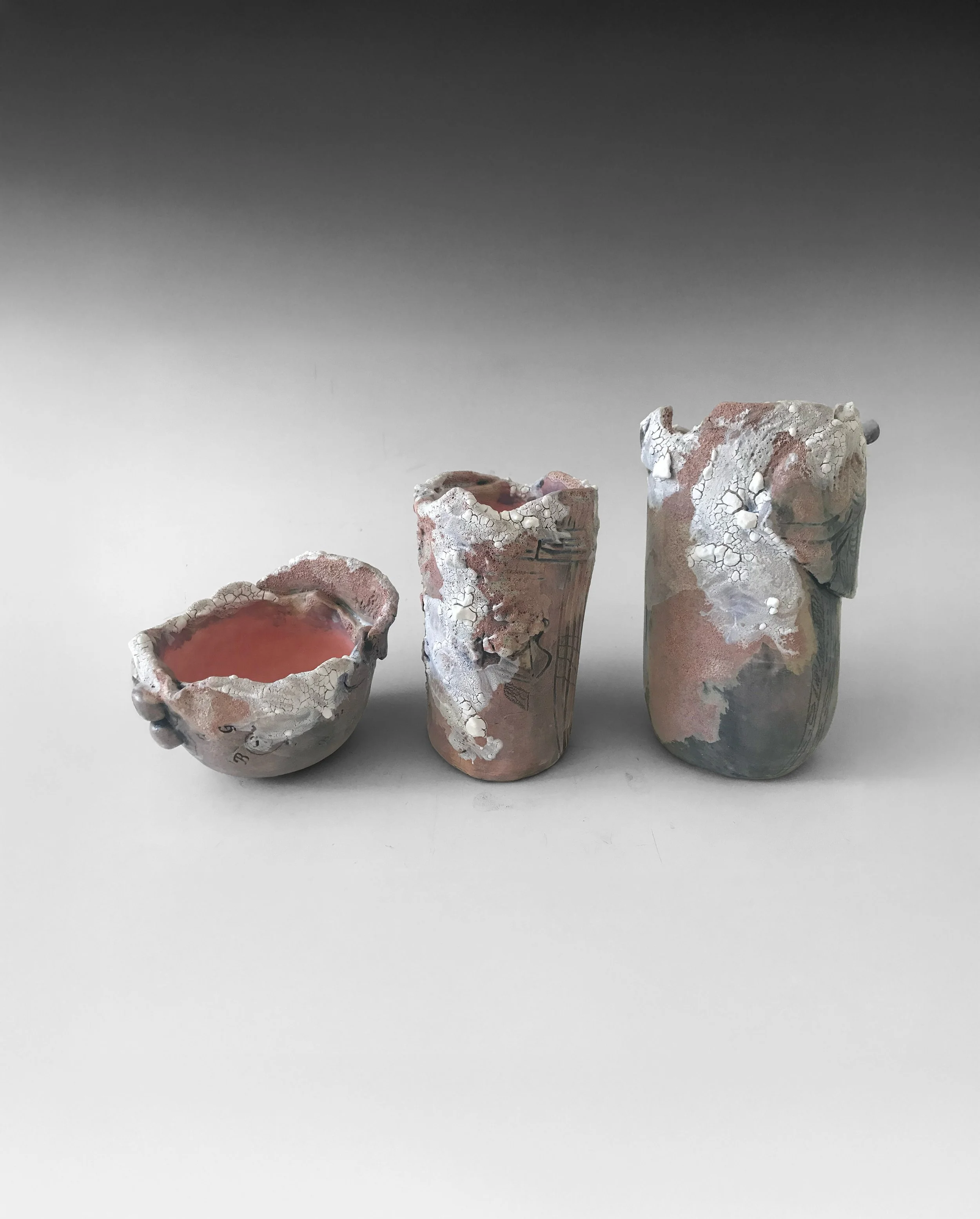 VARIOUS TEXTURAL VESSELS