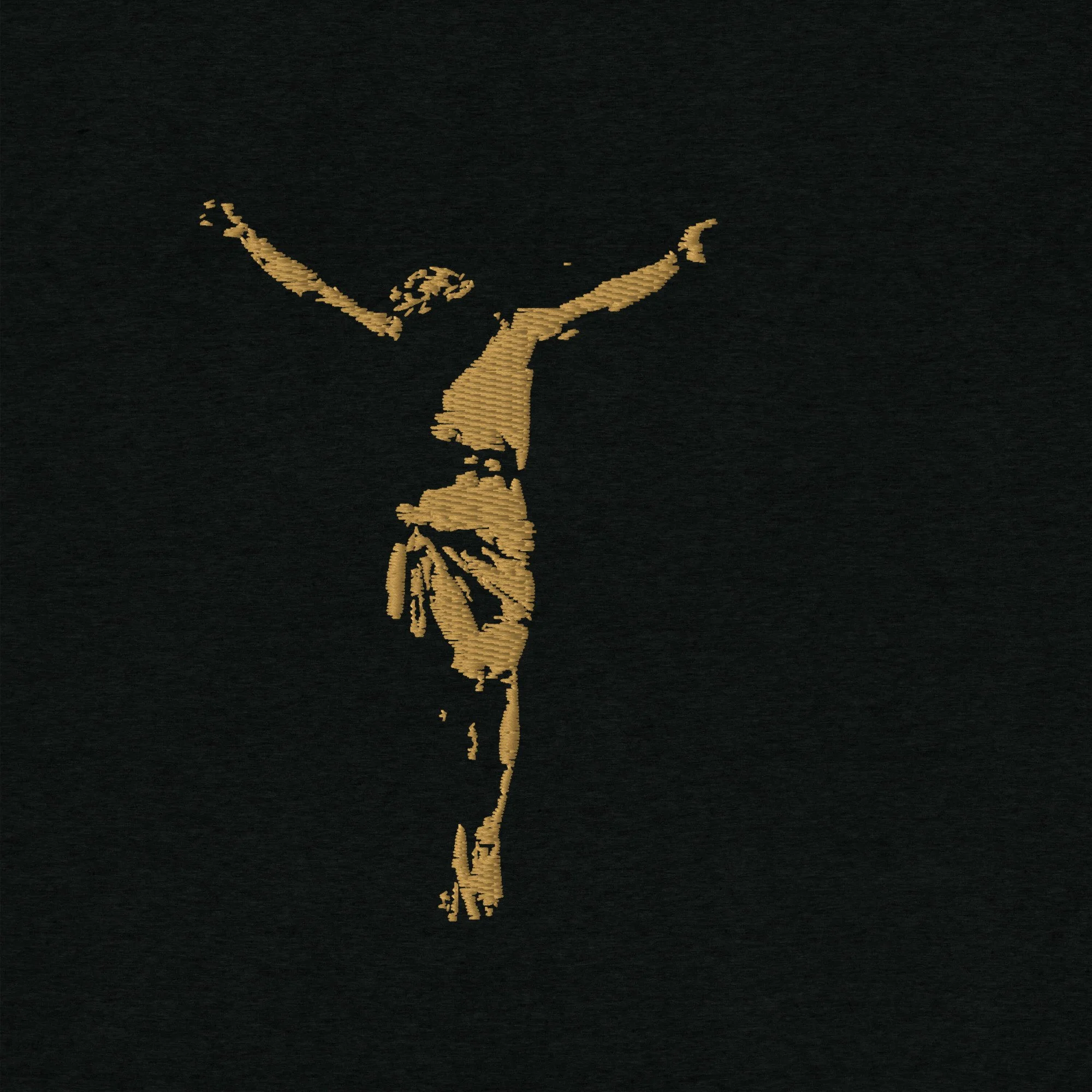 JESUS | EMBROIDERY | GOLD | BELLA + CANVAS 3413 | TEE