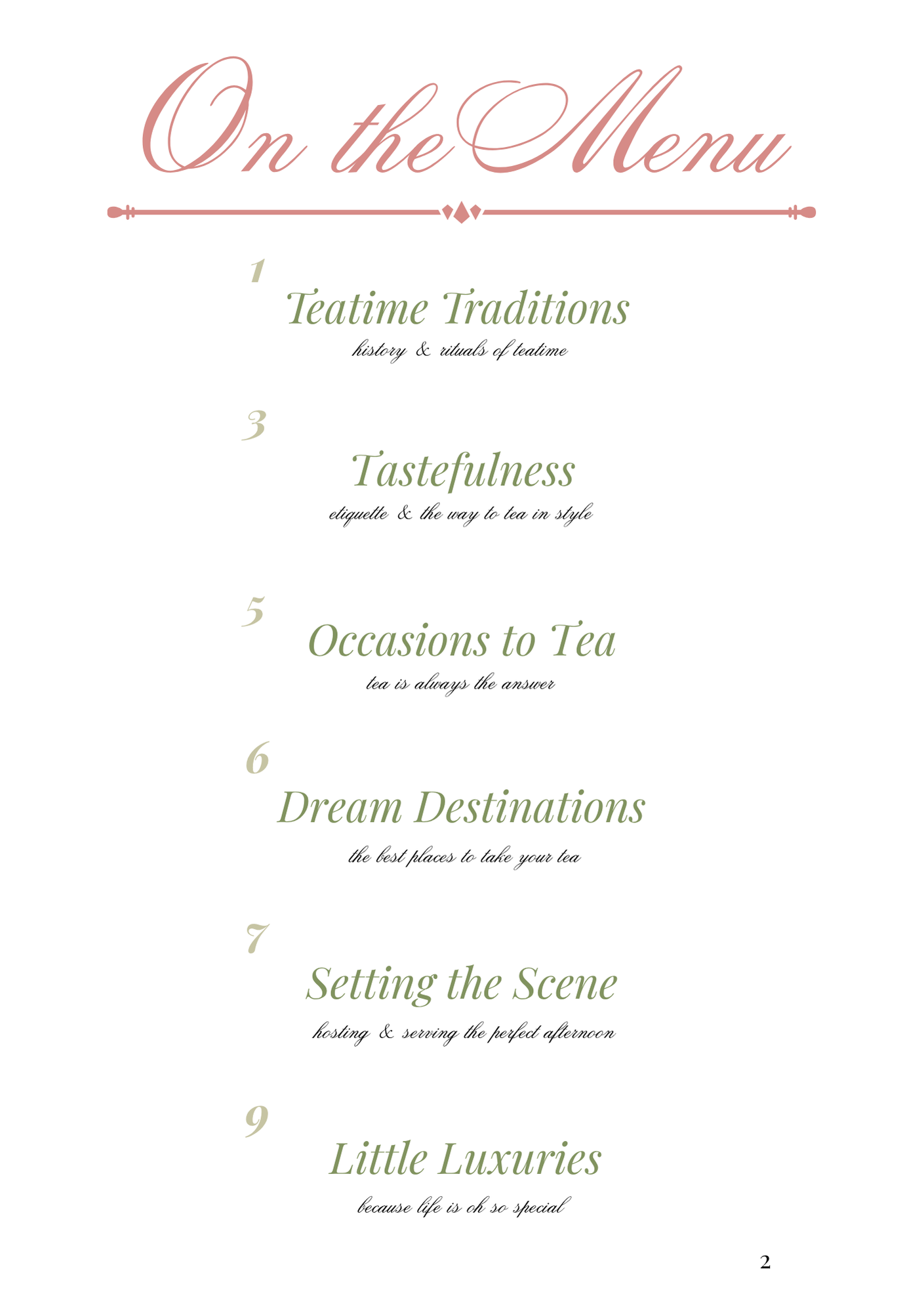 Table of Contents