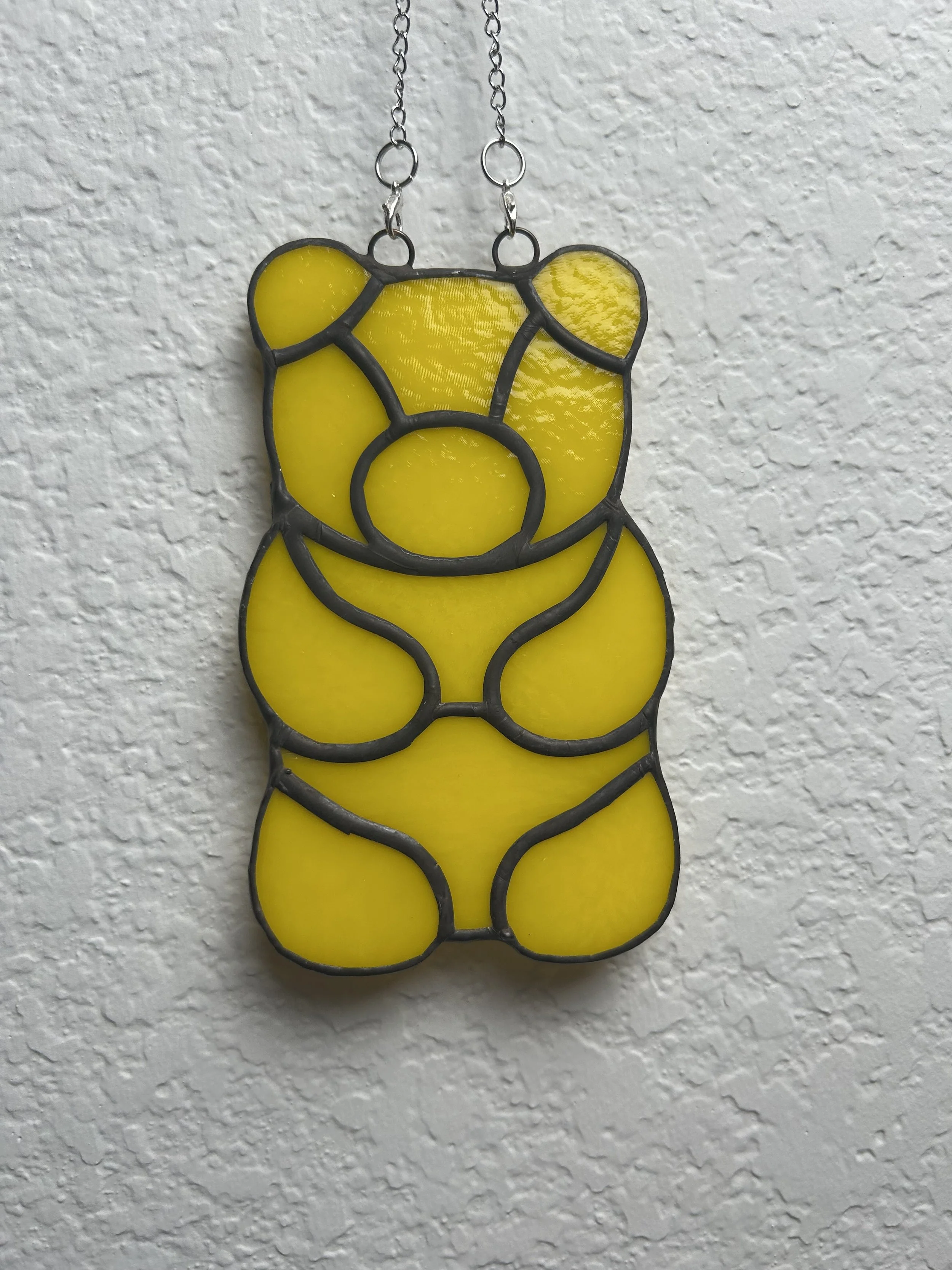 Yellow Gummy Bear Stained Glass