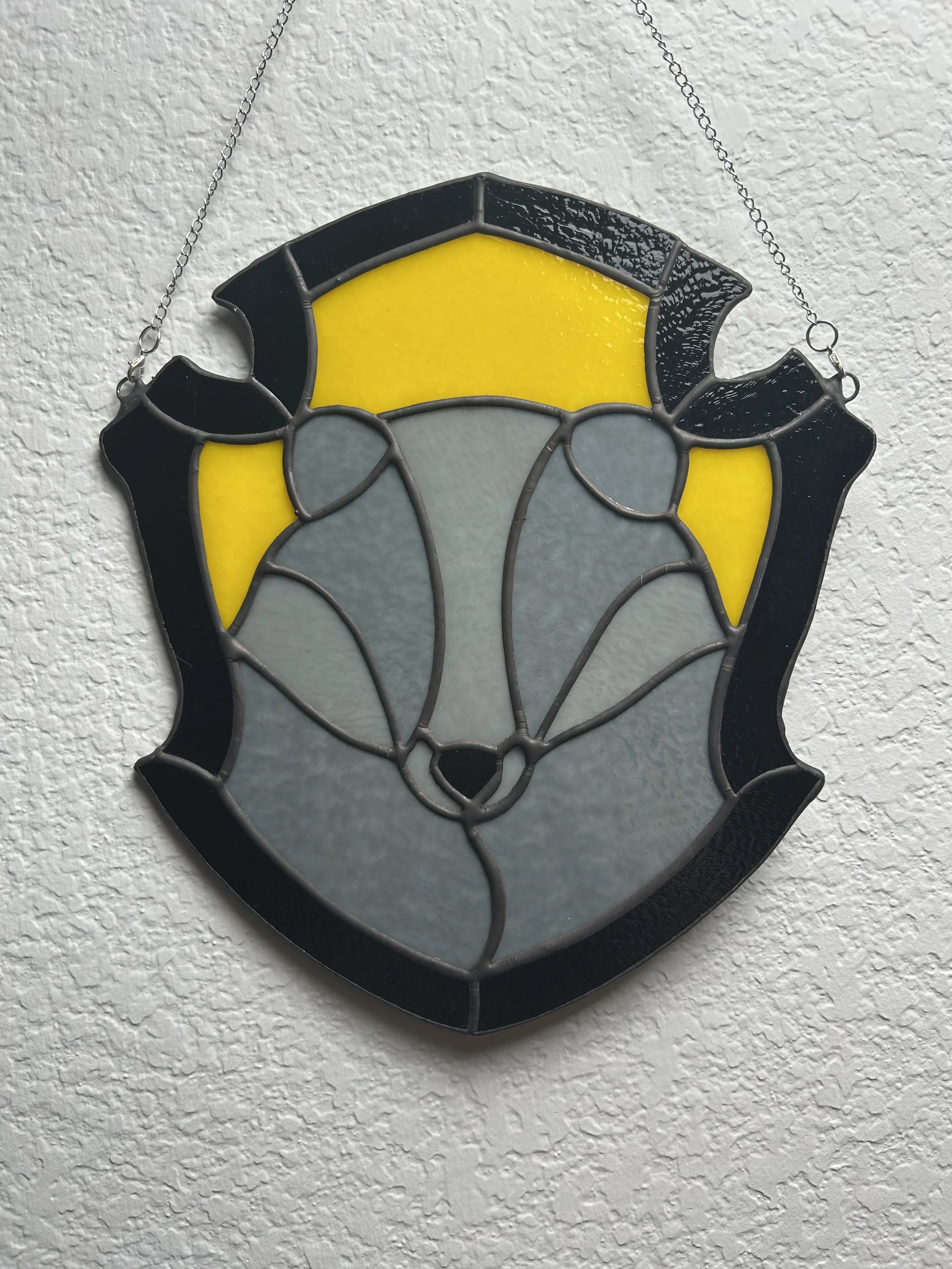 Harry Potter Hufflepuff Stained Glass