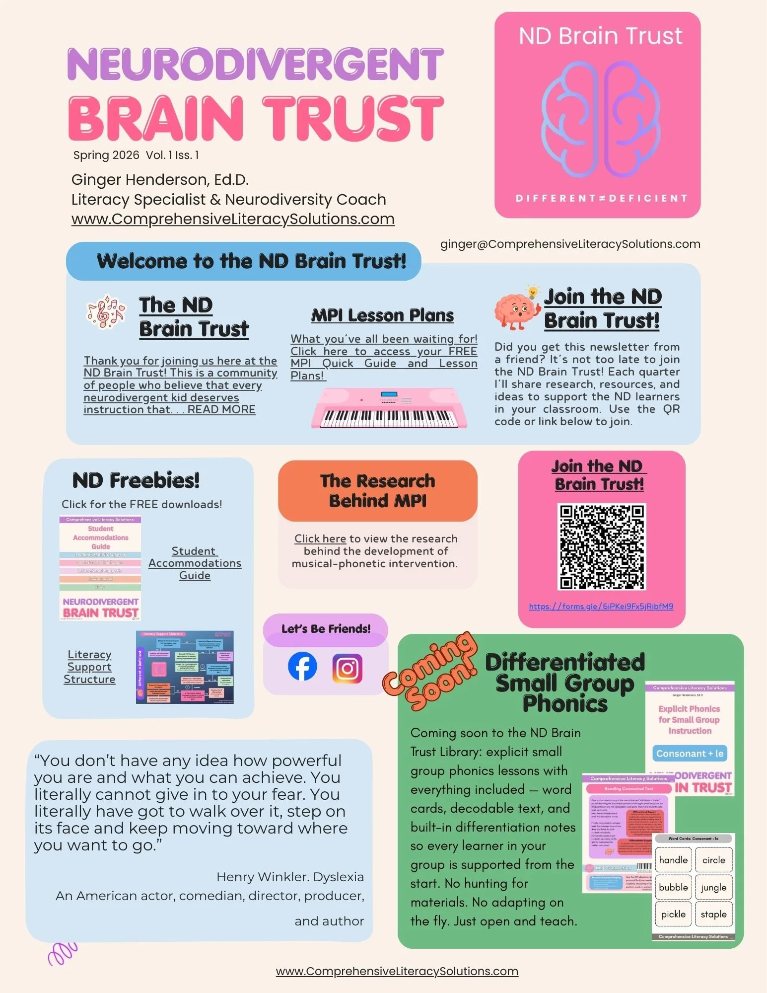 ND Brain Trust Quarterly: Volume 1 Issue 1