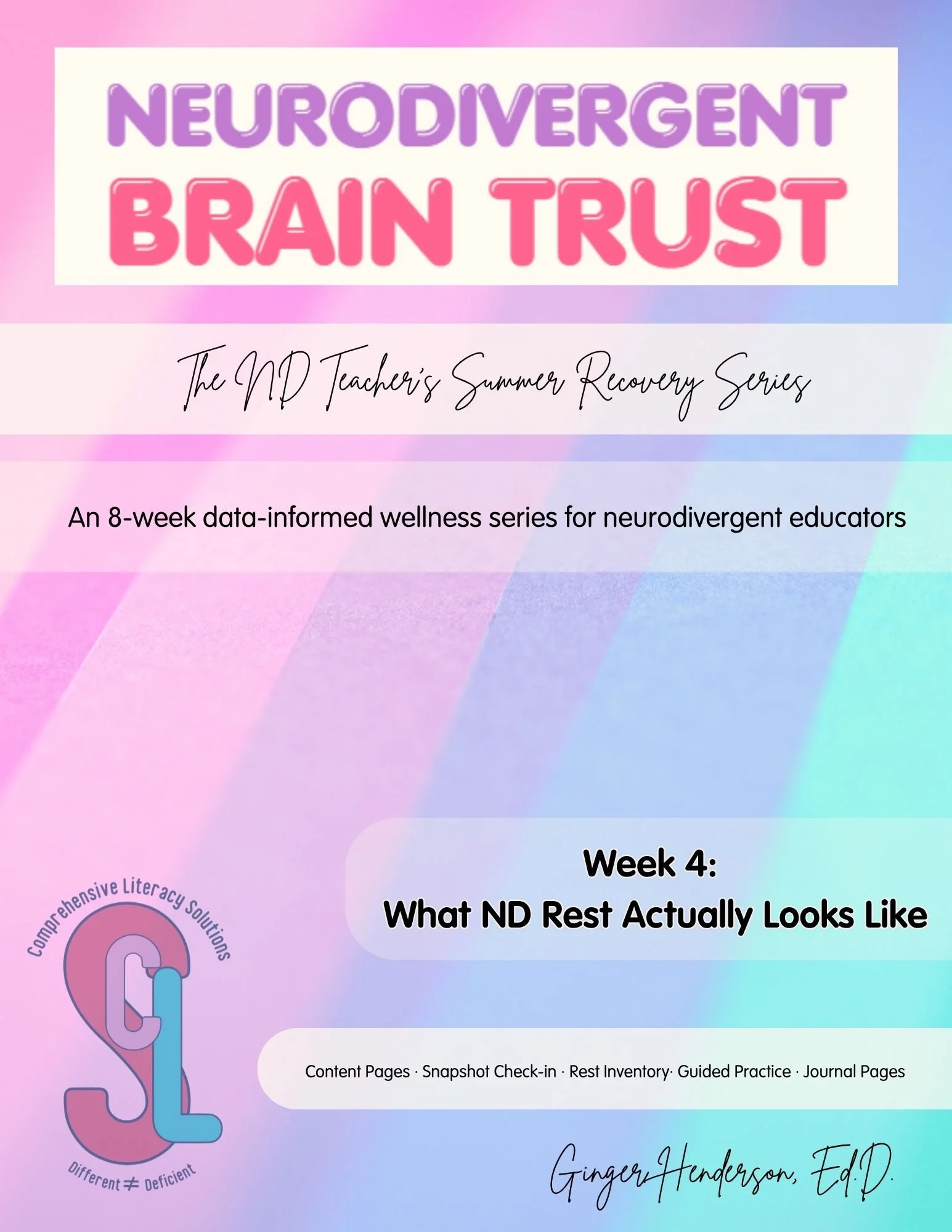 &nbsp;What ND Rest Actually Looks Like: Week 4 of the ND Teacher's Summer Recovery Series