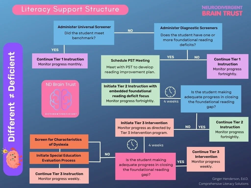 Literacy Support Structure Flowchart