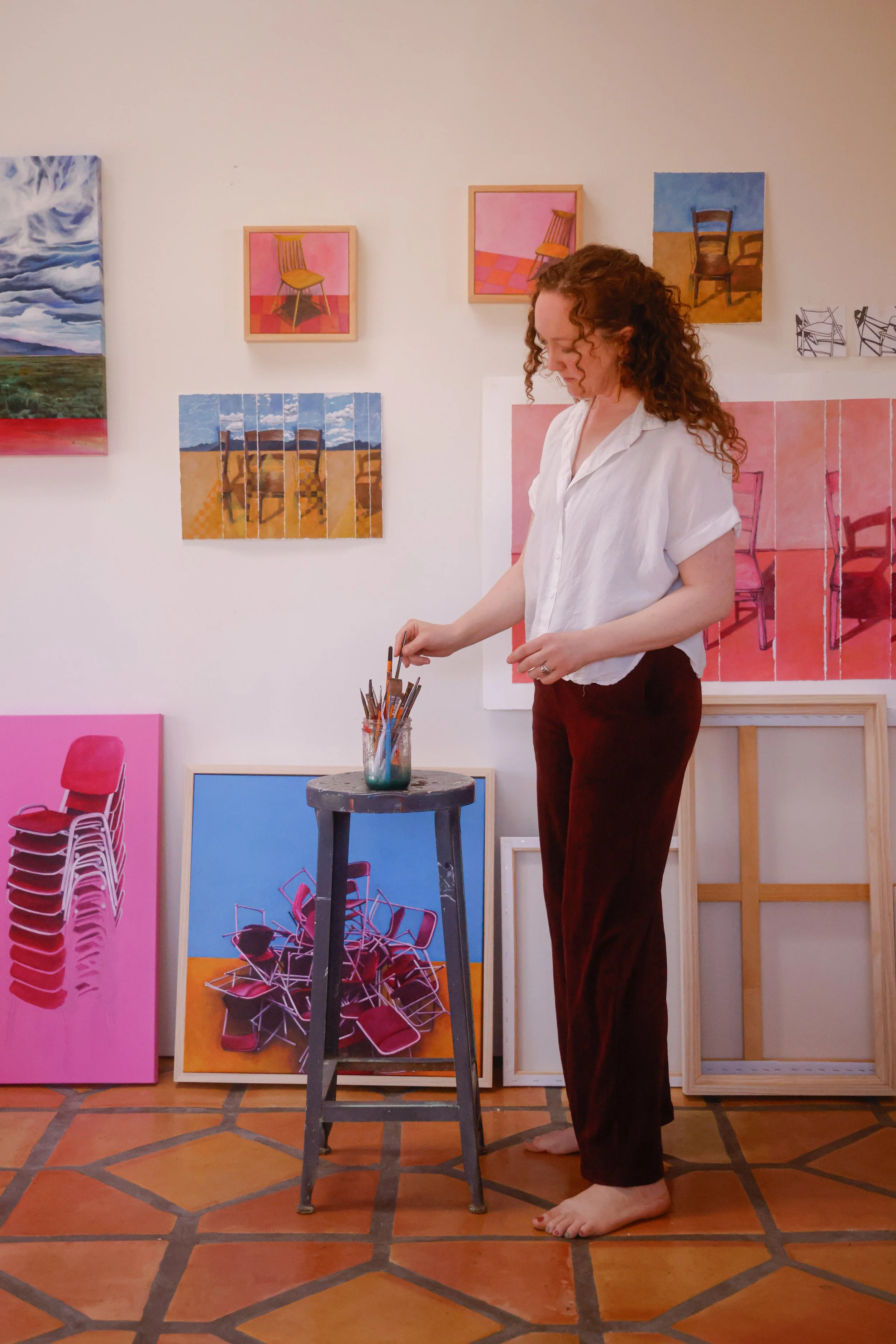 Emily Bharatiya- Personal Brand- Painter- Photography by Thais Coy at Fiebre