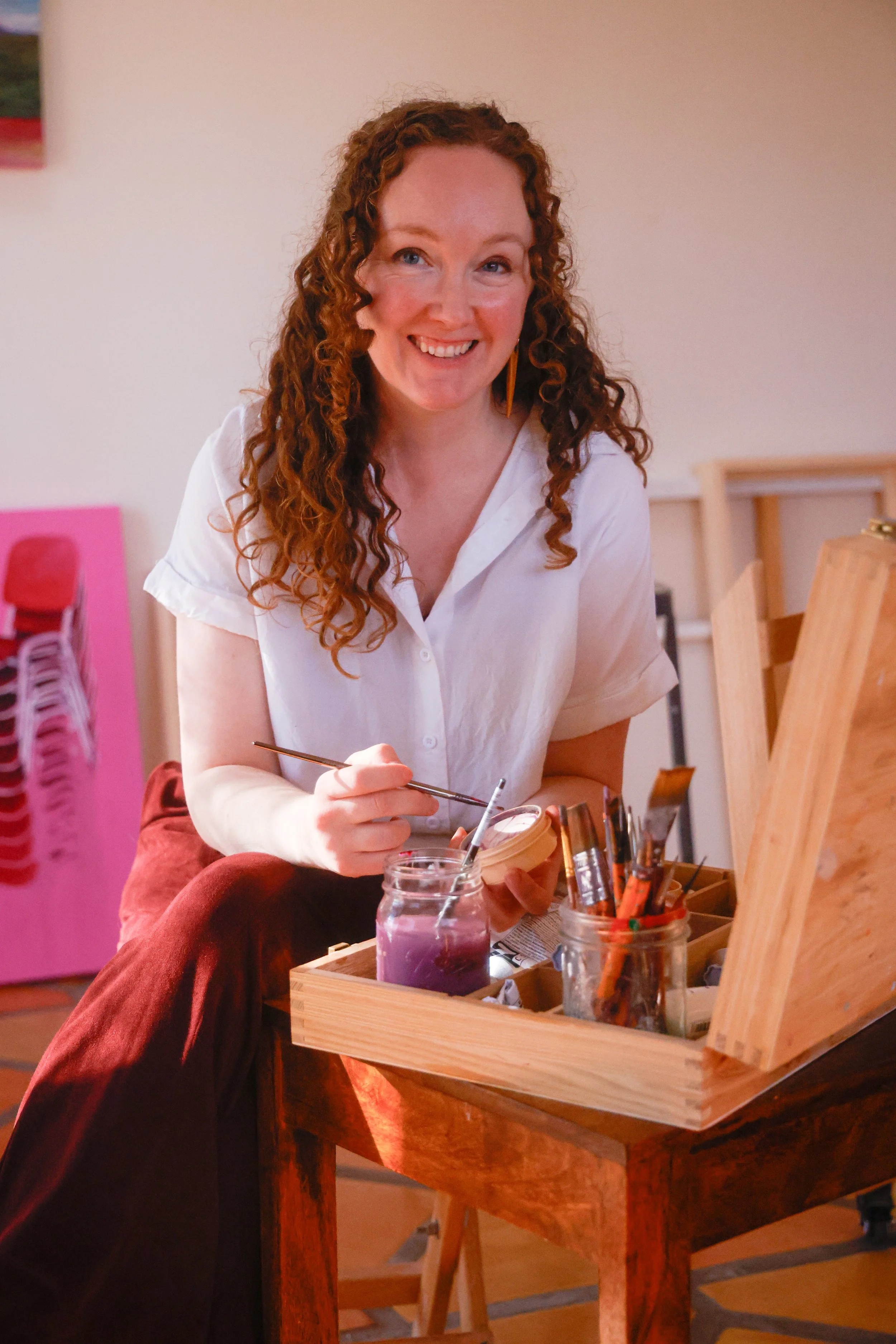 Emily Bharatiya- Personal Brand- Painter- Photography by Thais Coy at Fiebre