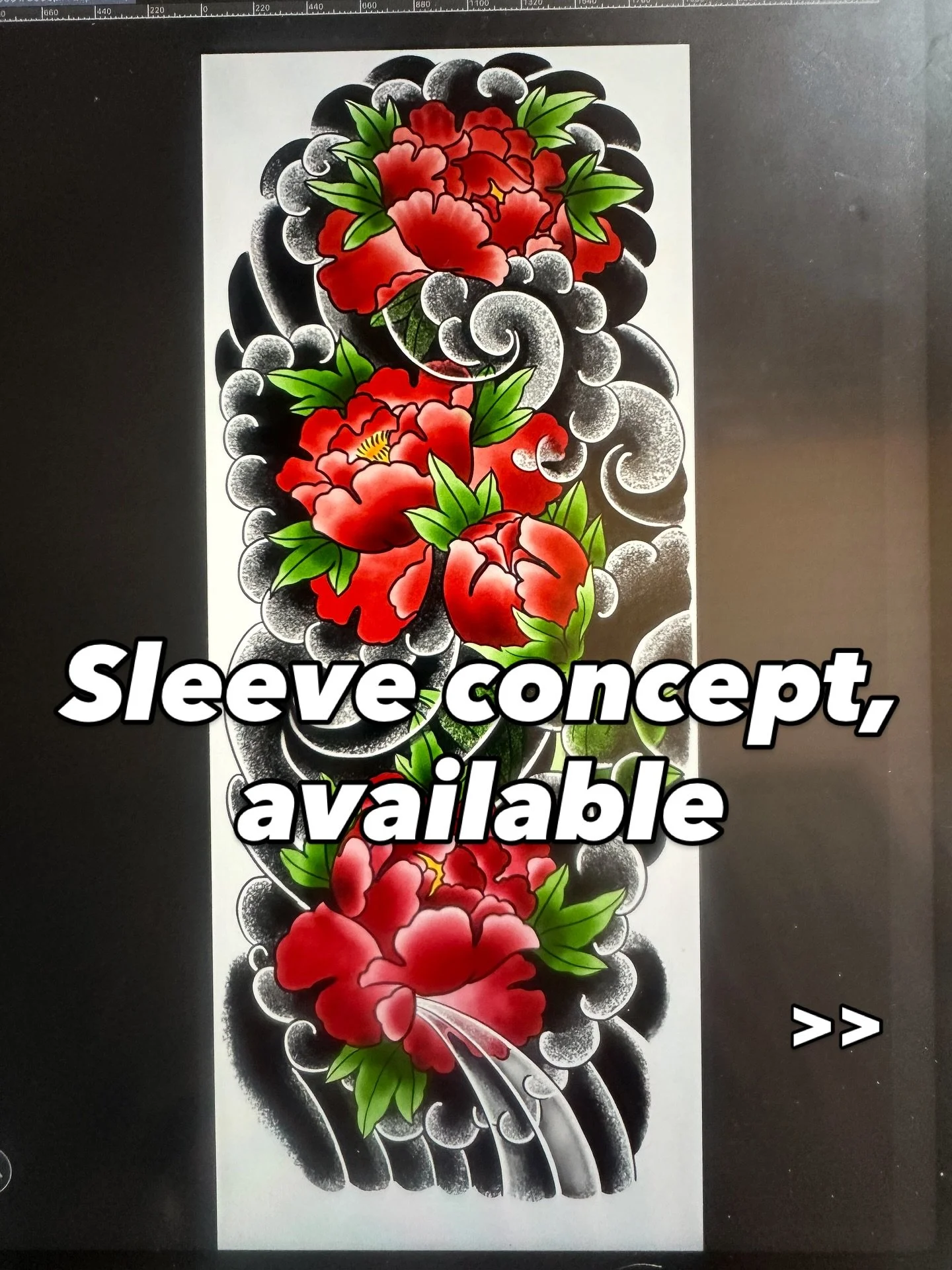 Botan sleeve study/concept, available as is or as inspiration for something similar. Keen to do it all tebori, special rate! Black/grey or colour. No coverups for this one.
.
.
DM to claim!
.
.