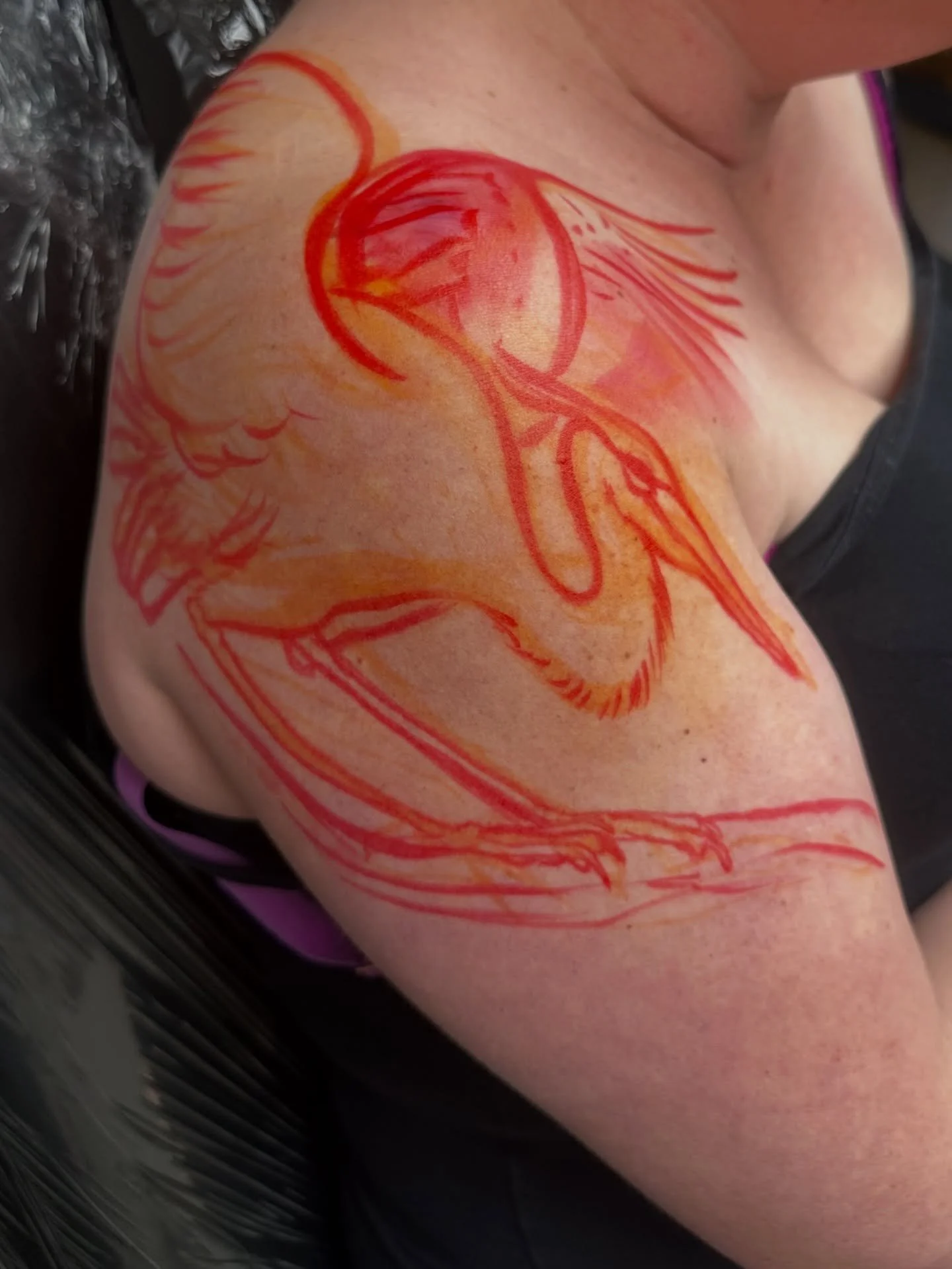 A heron for Anita. Thank you for trusting me to do this work for you!