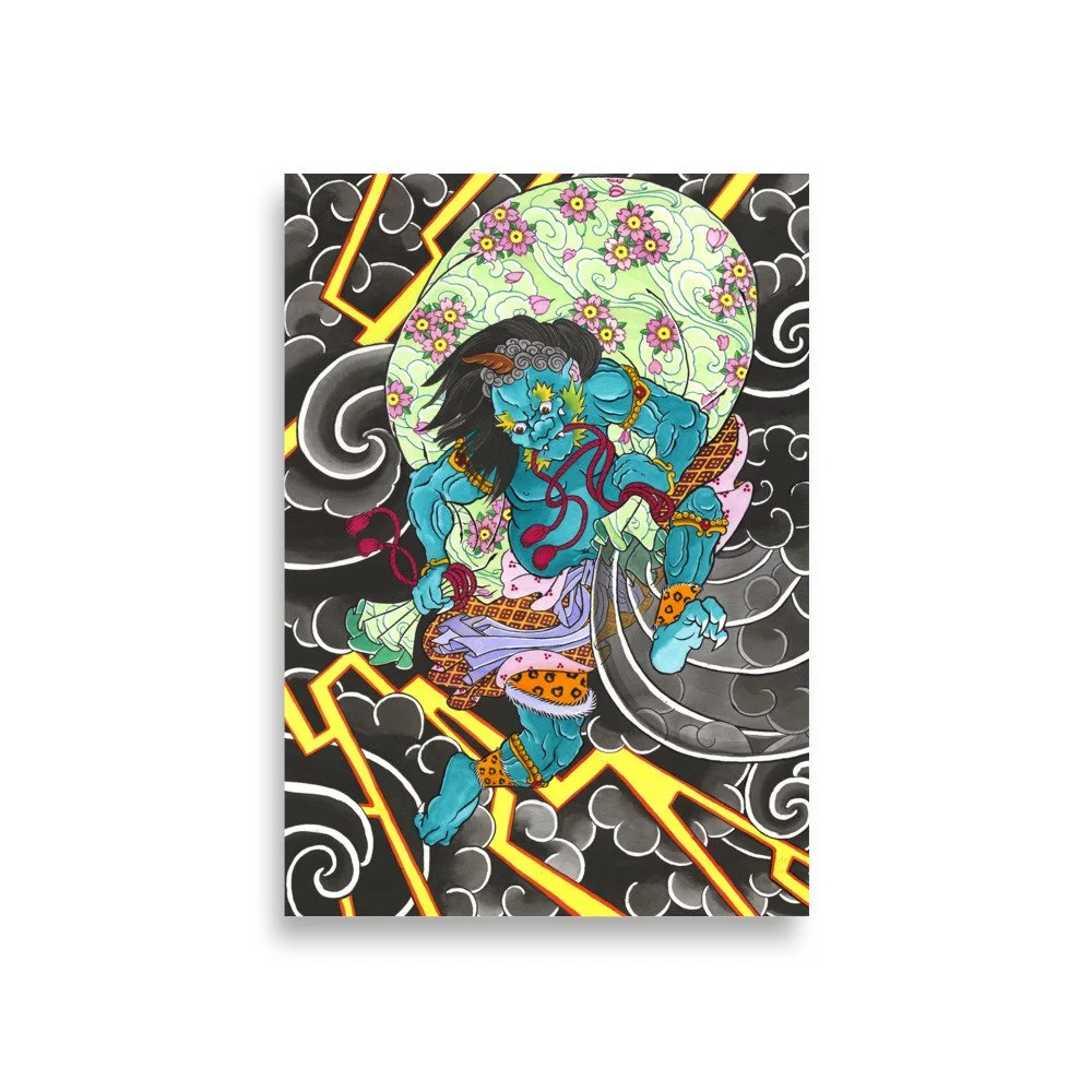 Fujin Large Poster Print