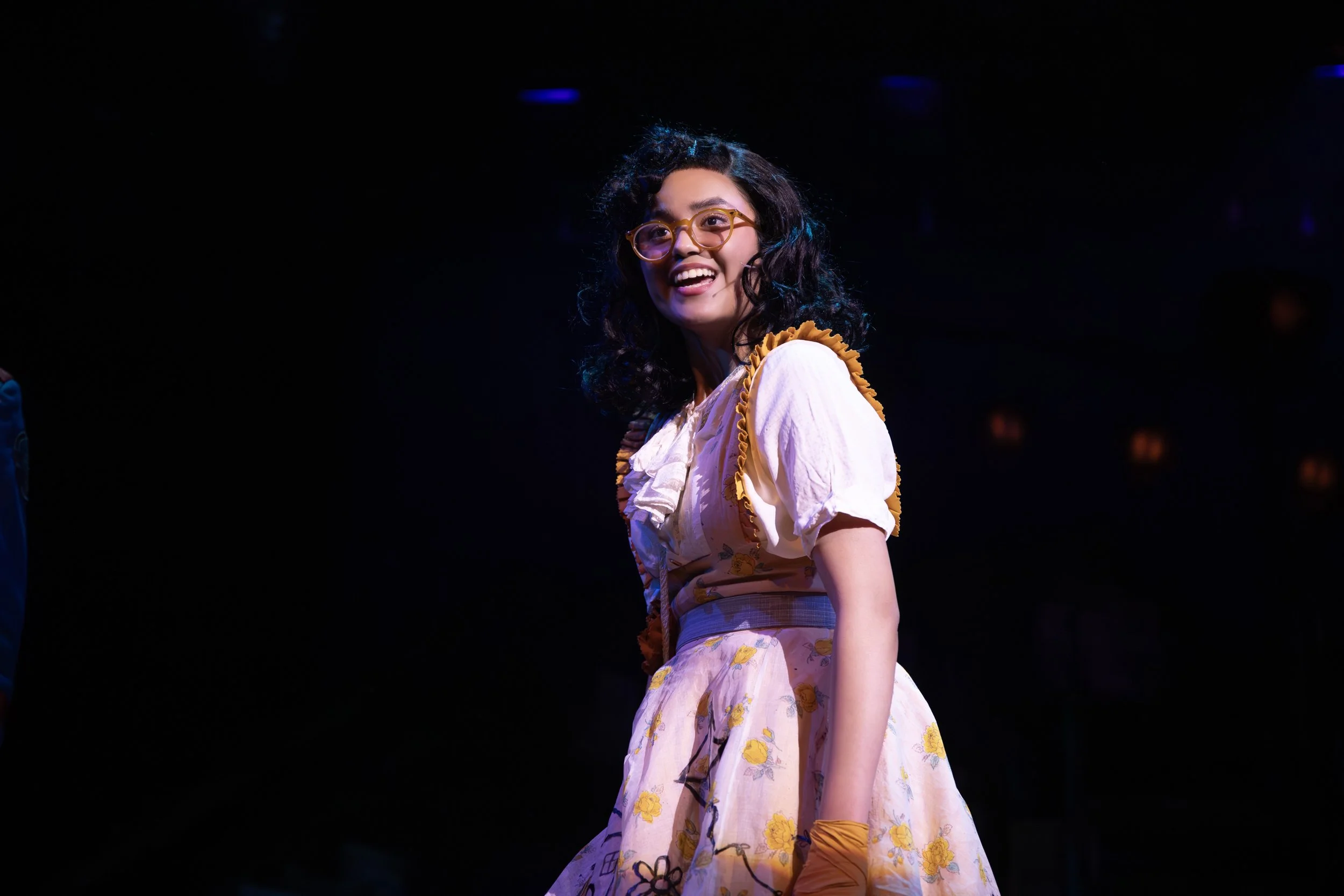 April Plascencia as Little Sally in Urinetown at the Nebraska Repertory Theatre (2025)