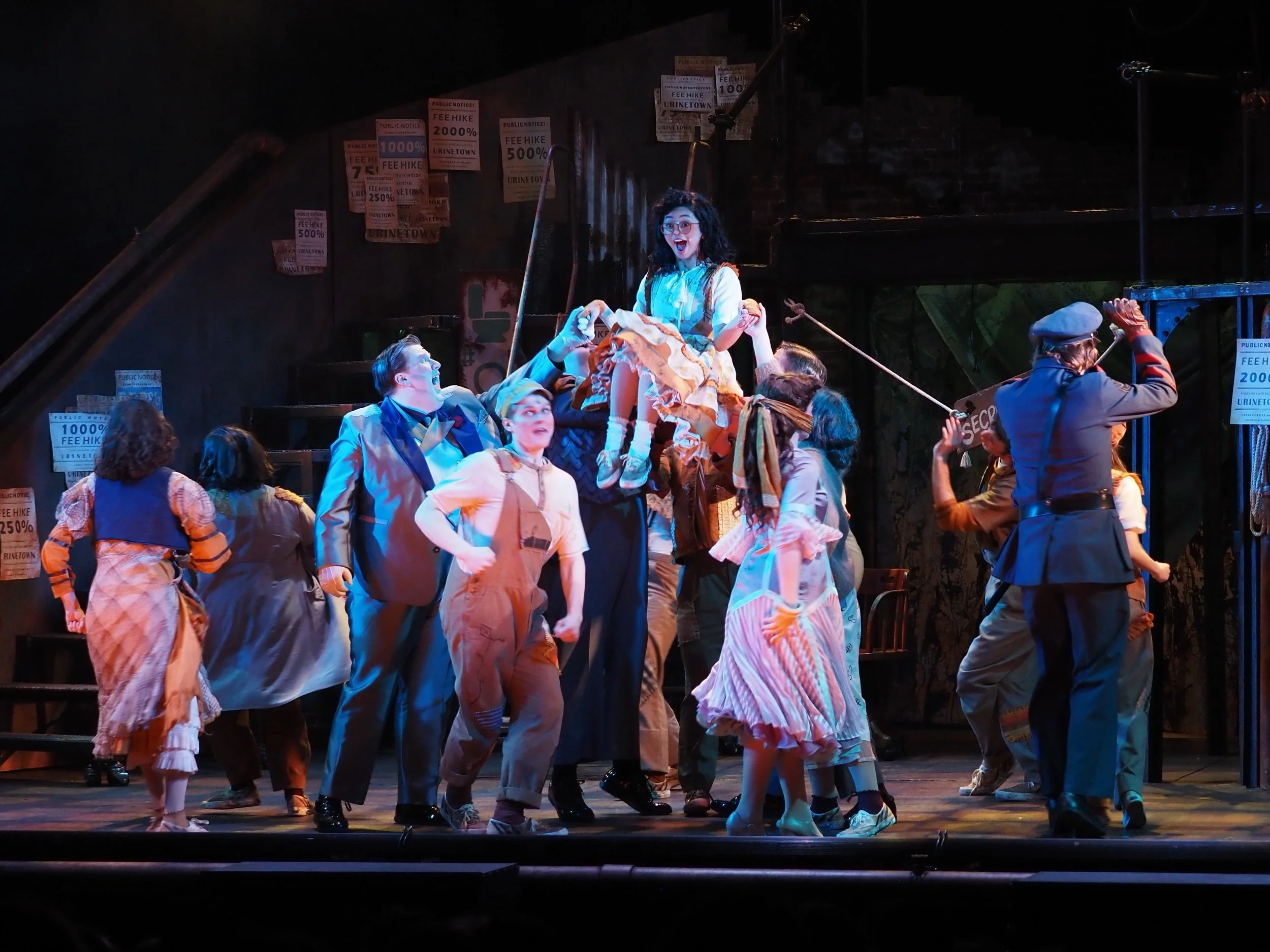 April Plascencia as Little Sally in Urinetown at the Nebraska Repertory Theatre (2025)