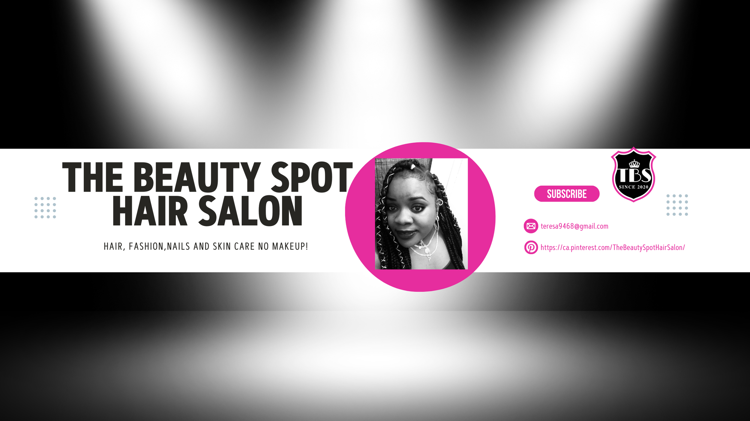 The Beauty Spot Hair Salon Website Banner