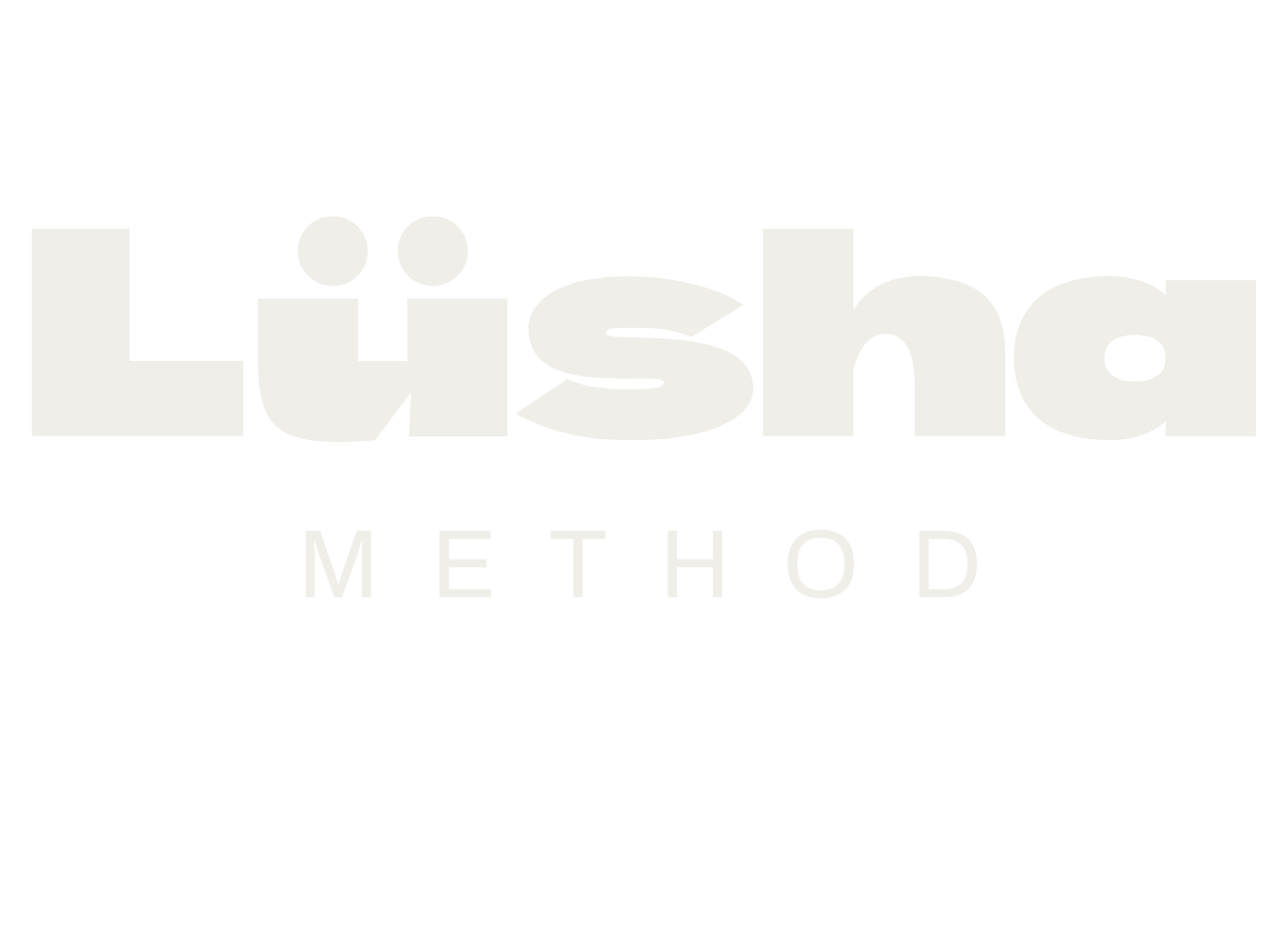 Lüsha Method off white logo