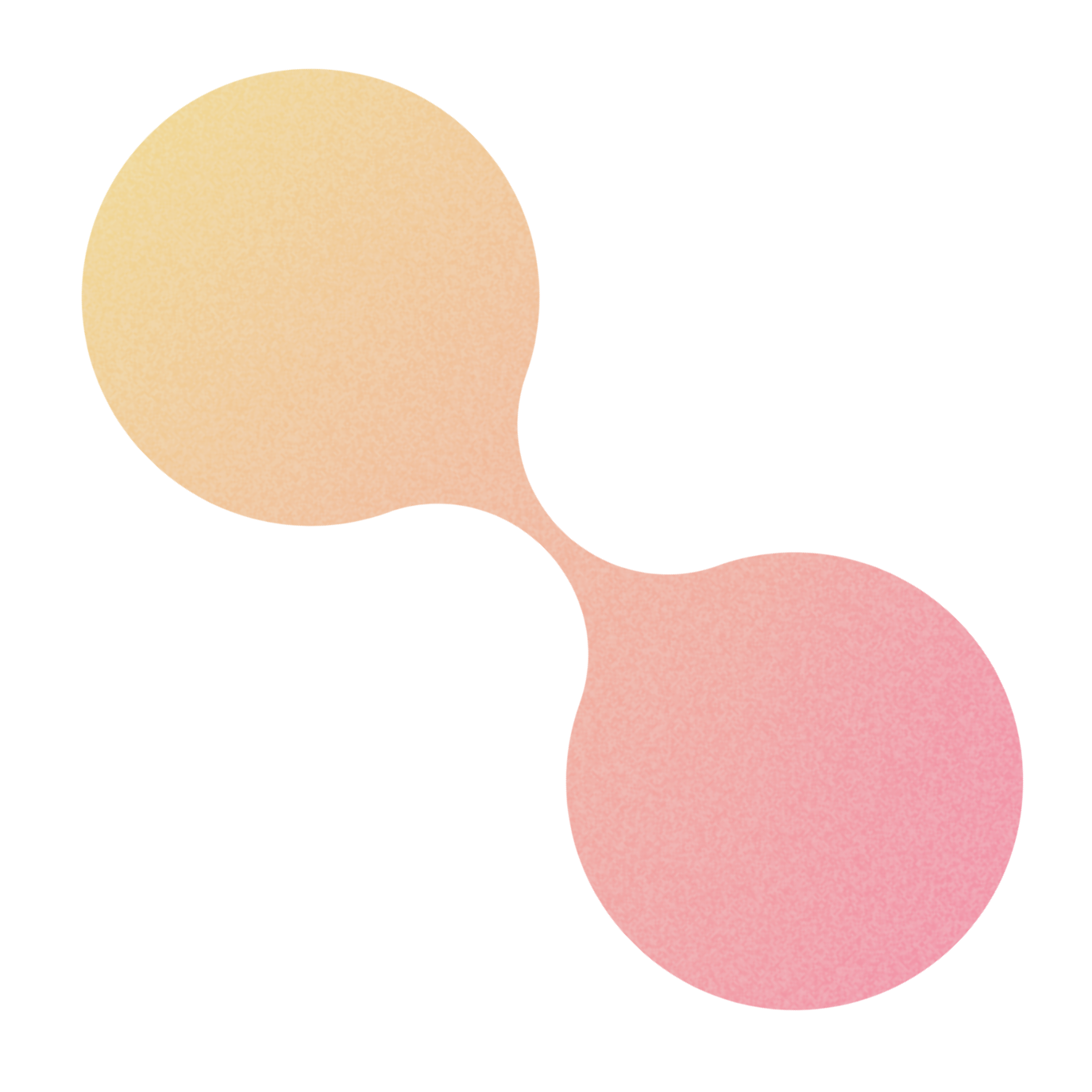 grainy gradient graphic that has a dumbbell shape