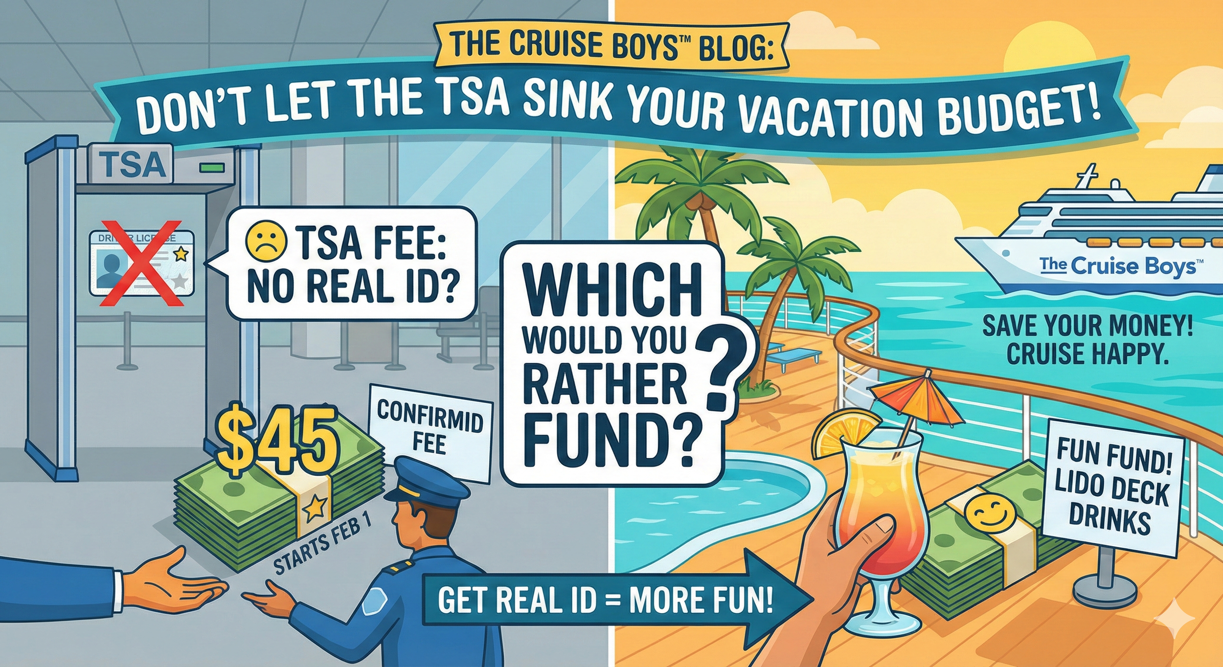 No REAL ID? The TSA Just Dropped a $45 Anchor on Air Travel