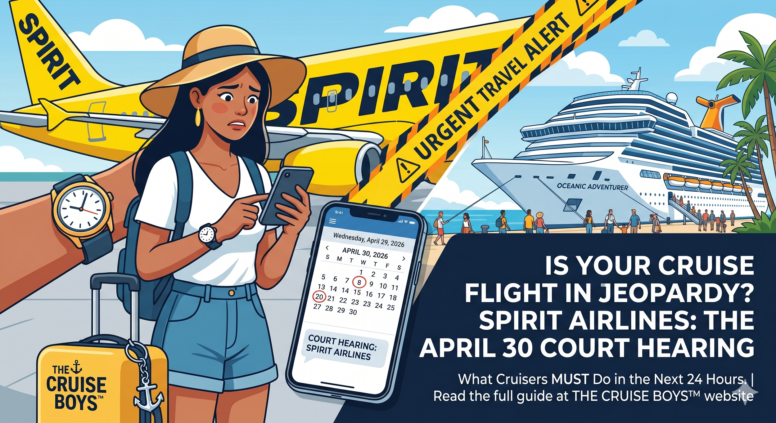 URGENT: Is Your Cruise Flight in Jeopardy? What the Spirit Airlines April 30 Court Hearing Means for Cruisers