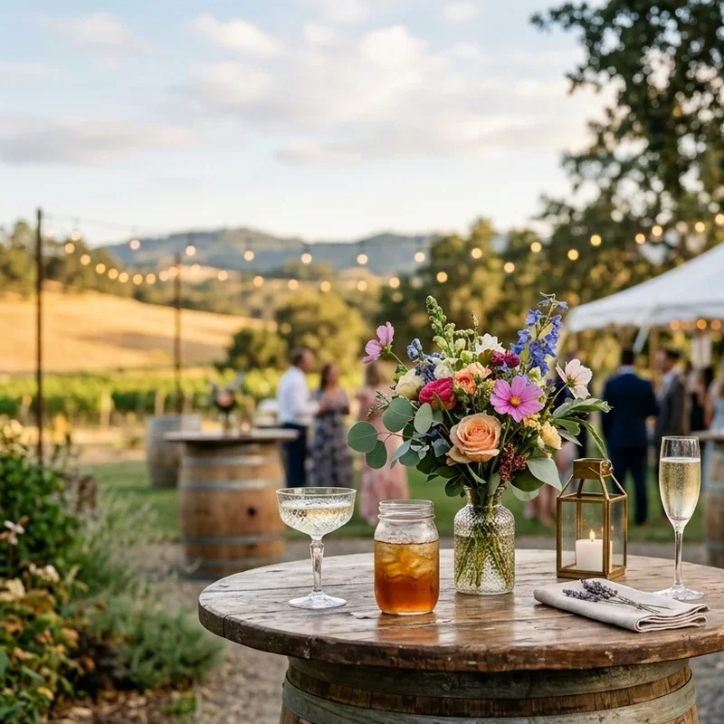 Wedding Cocktail Table Ideas
