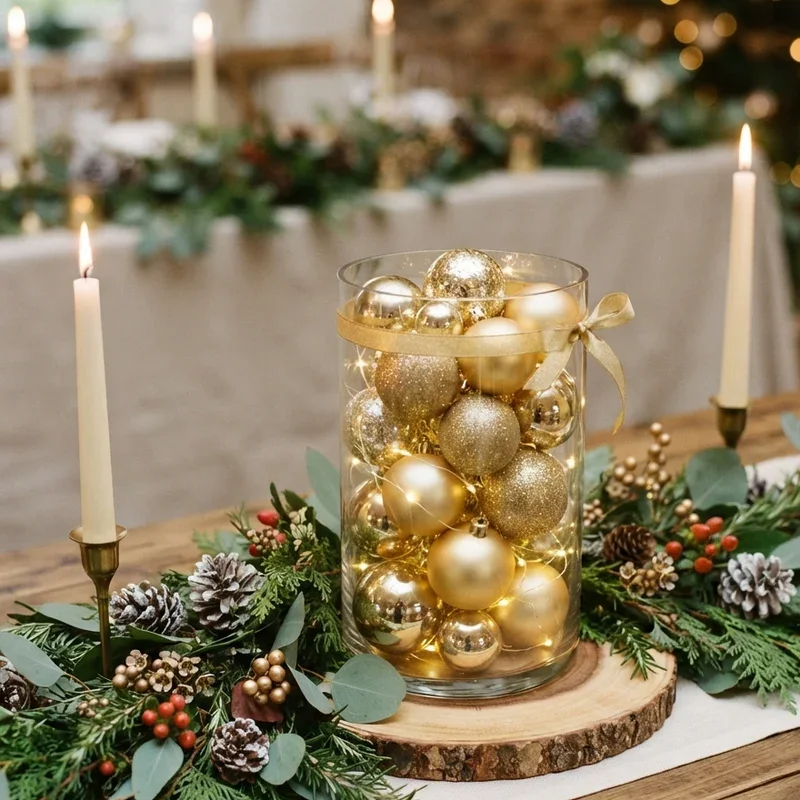 Christmas Wedding Centerpiece Ideas
