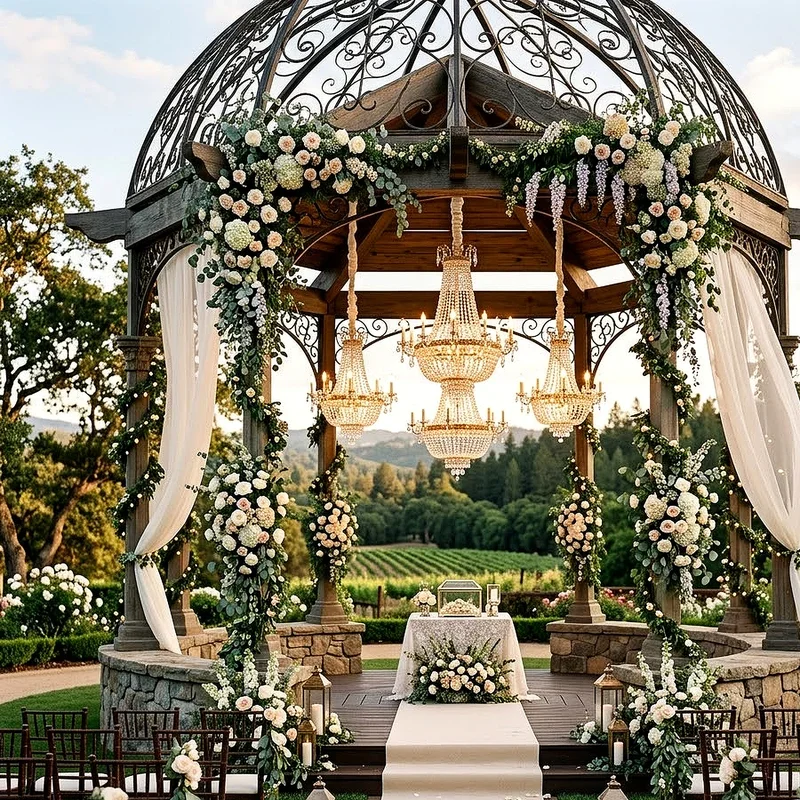 Outdoor Gazebo Wedding Decoration Ideas