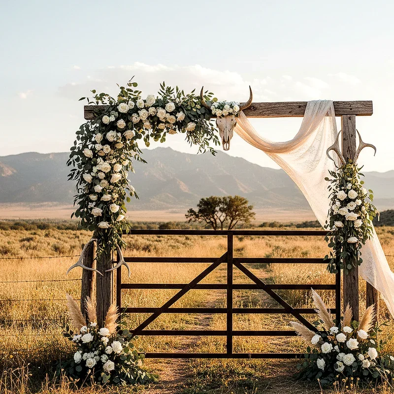 Western Wedding Arch Ideas