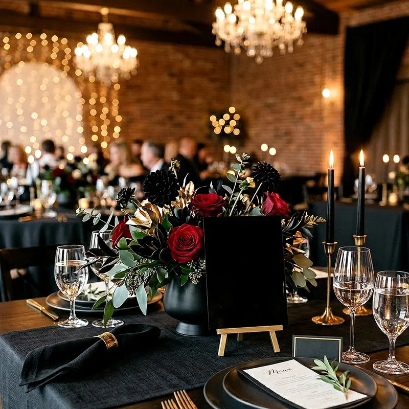Black Wedding Decor Ideas