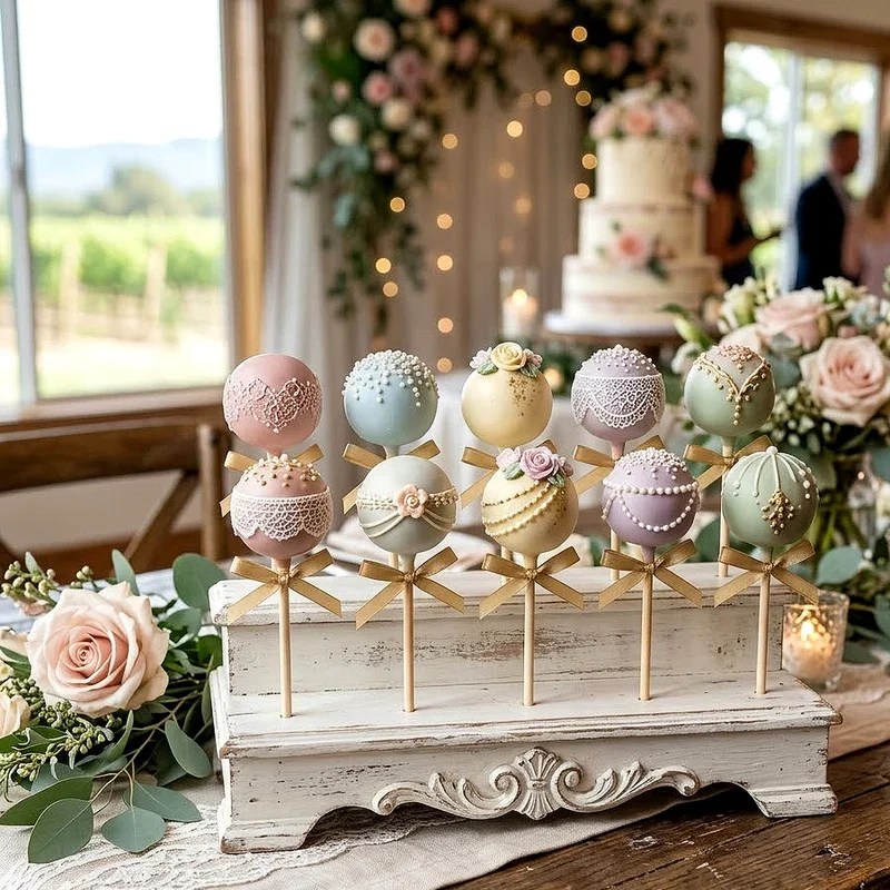 Wedding Cake Pop Ideas