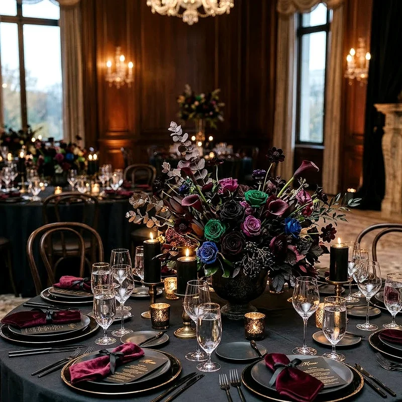 Black Wedding Decor Ideas