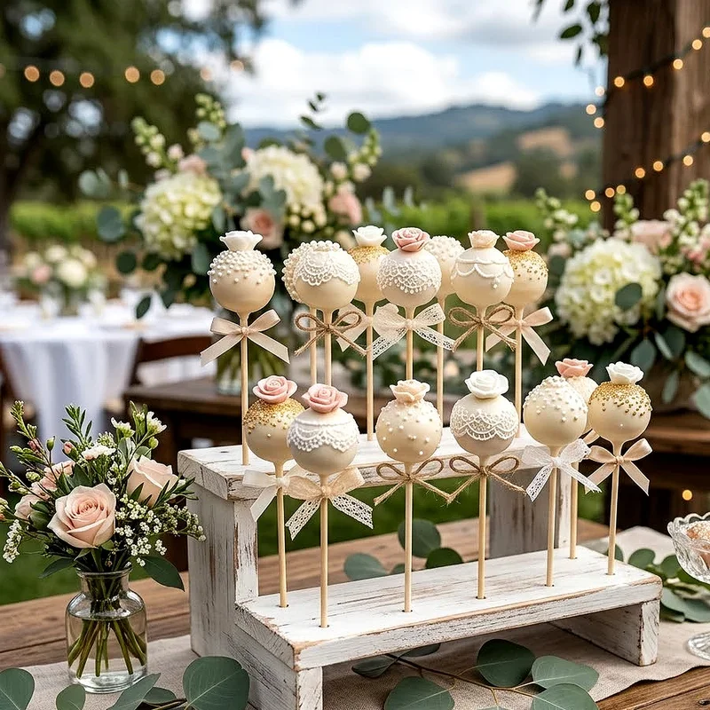 Wedding Cake Pop Ideas