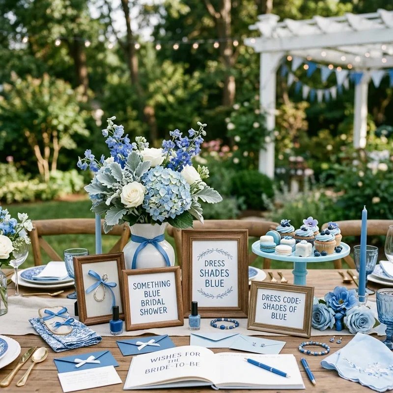 Something Blue Bridal Shower Ideas