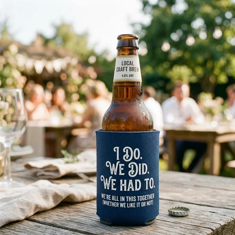 Funny Wedding Koozie Ideas