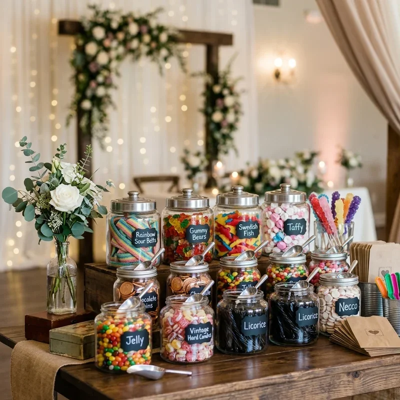 Wedding Candy Bar Ideas