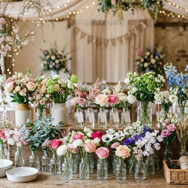 Flower Bar Ideas for Bridal Shower