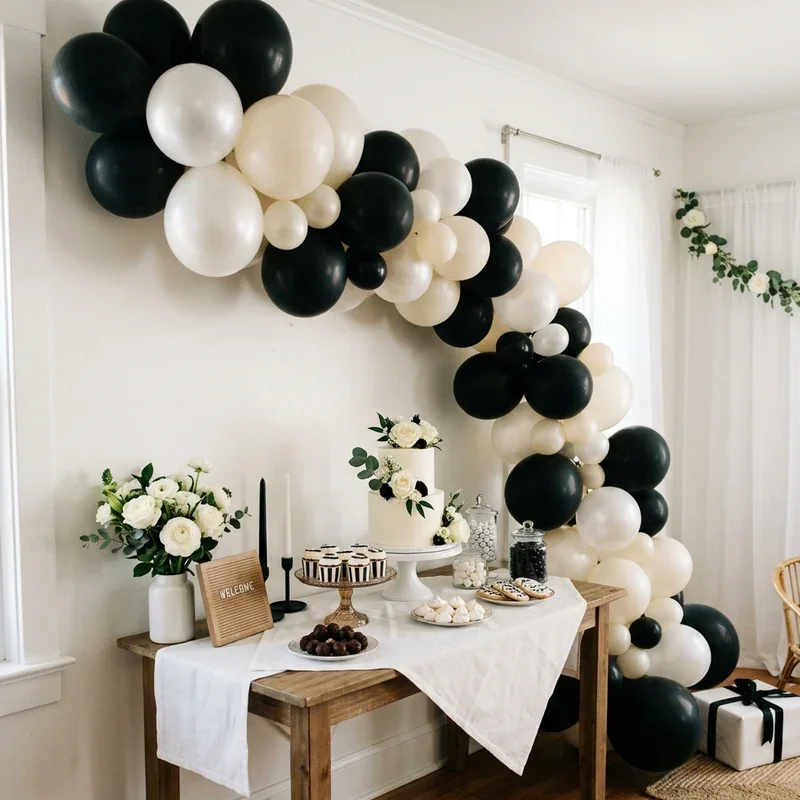 Black and White Bridal Shower Ideas