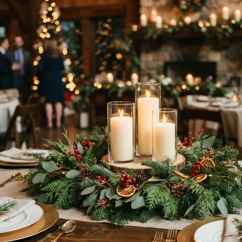 Christmas Wedding Centerpiece Ideas