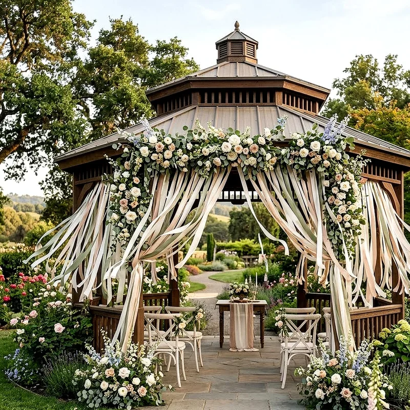 Outdoor Gazebo Wedding Decoration Ideas