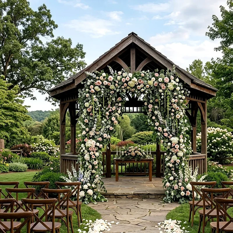 Outdoor Gazebo Wedding Decoration Ideas
