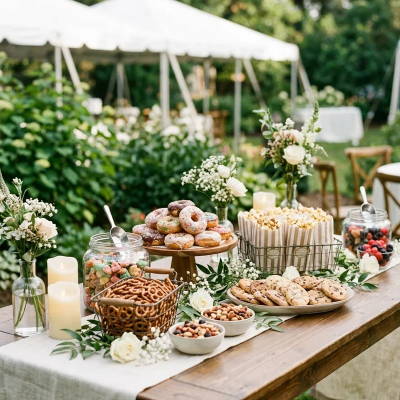 Wedding Snack Table Ideas