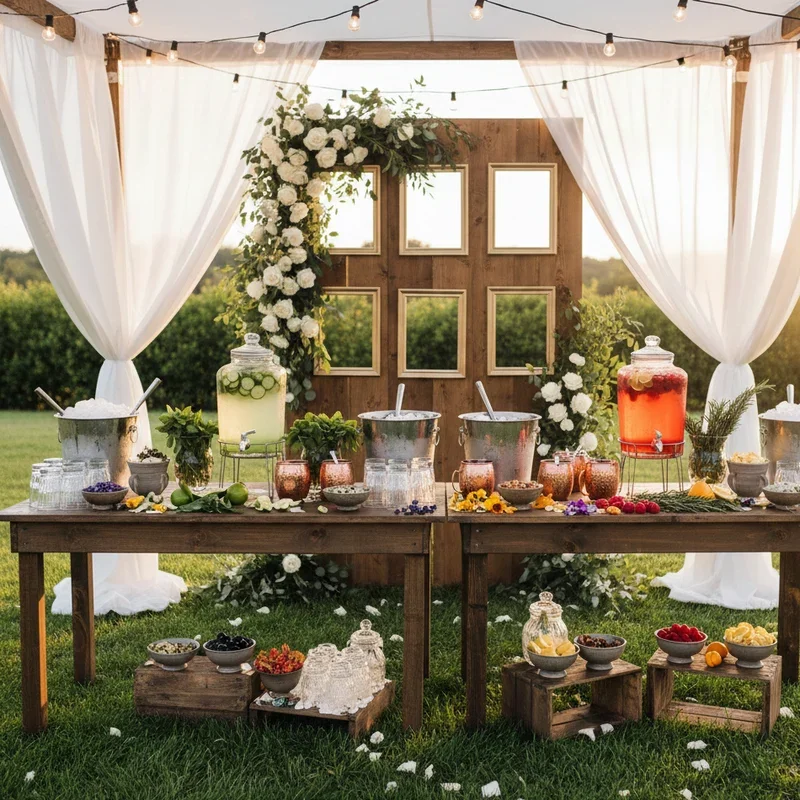 Wedding Drink Station Ideas