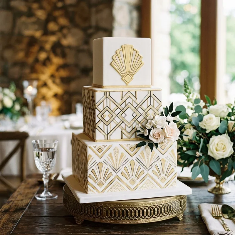 Square Wedding Cake Ideas